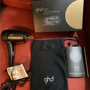ghd flight travel hair dryer with protective bag